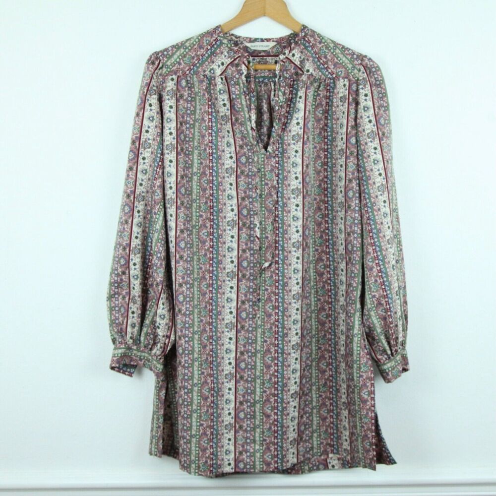 Vintage 70s‎ Tunic Dress Medium Boho Cottagecore Prairie Hippy Western Floral